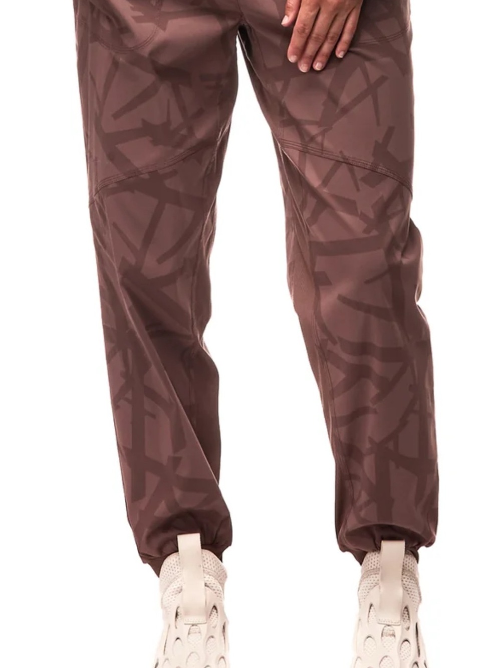 Brown Patterned Women's Jogger Pants